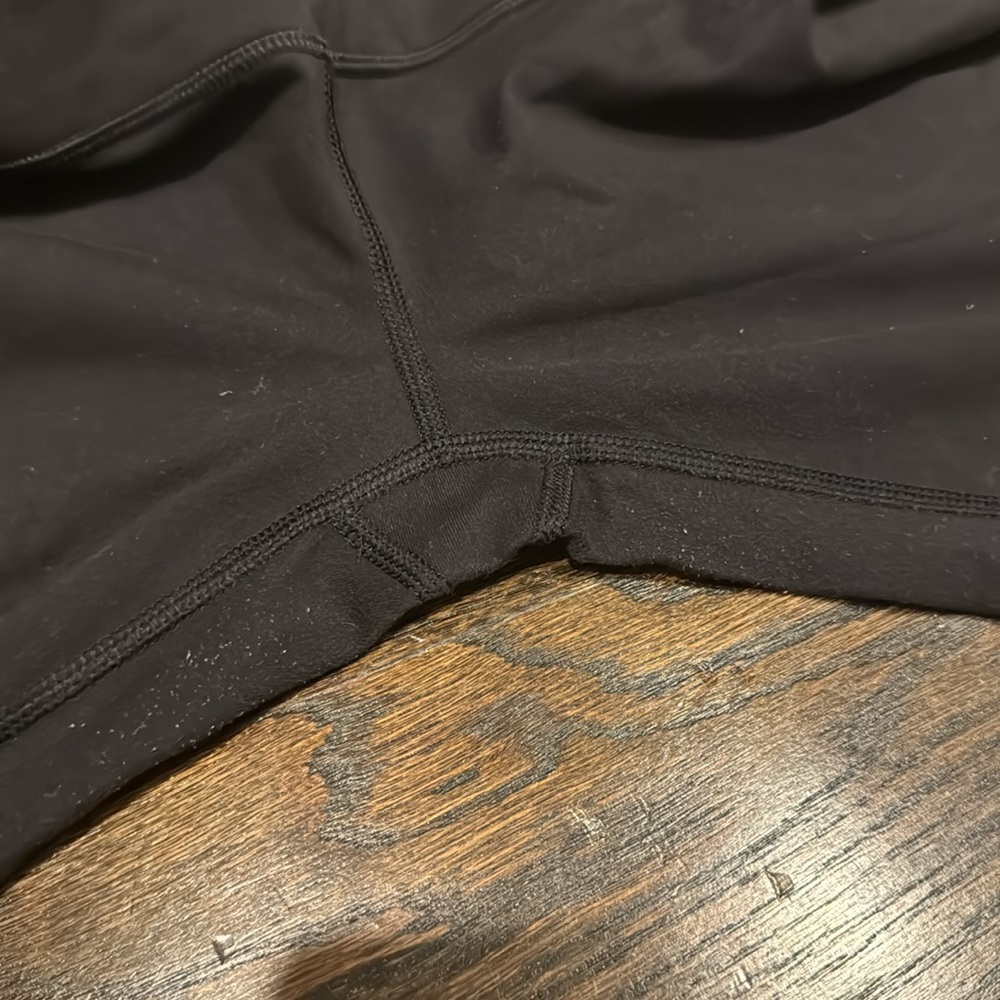 Lululemon Wunder Under Cropped Solid Black Leggin… - image 5